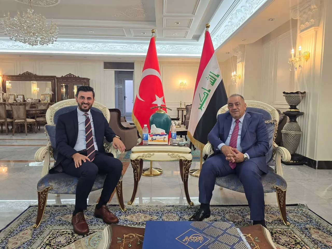 السيد جعفر الحمداني يستقبل السيد خالد آجار رئيس مجلس الأعمال التركي العراقي (DEİK)